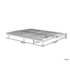 BASIC - Vrijstaande Lattenbodem - Zwart - 140 X 200 Cm - Staal 25 BASIC - Vrijstaande Lattenbodem - Zwart - 140 X 200 Cm - Staal -VIDAXL Winkel 0304bec243dd4ed0b508b1d888c9e018