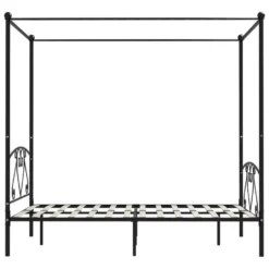 VidaXL - Hemelbed Met Hoofdbord - Zwart - Metaal - 160x200 Cm -VIDAXL Winkel 0d15b40ee02948ff9238e9254b647d73
