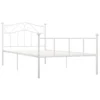VidaXL - Bed Frame - Wit - Metaal - 90 X 200 Cm
