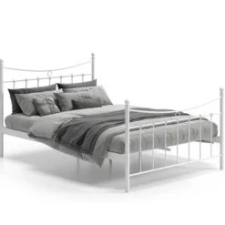 Bed Liza 140x200 Met Lattenbodem - Wit
