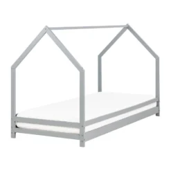 APPY - Kinderbed - Grijs - 90 X 200 Cm - Dennenhout