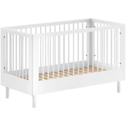 Babybed Forrest 70 X 140cm - Verstelbaar - Wit Beukenhout