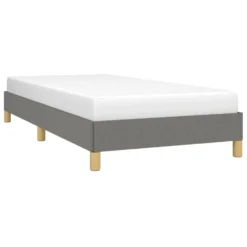 VidaXL - Bed Frame Zonder Matras - Grijs En Geel - Stof - 80x200 Cm
