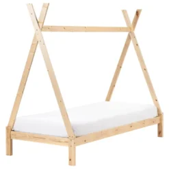 DEVAY - Kinderbed - Lichtbruin - 90 X 200 Cm - Grenenhout