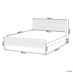 SALERNAS - Tweepersoonsbed - Lichtbruin - 180 X 200 Cm - Dennenhout -VIDAXL Winkel 11d43000520d402999f3554c07a57c34