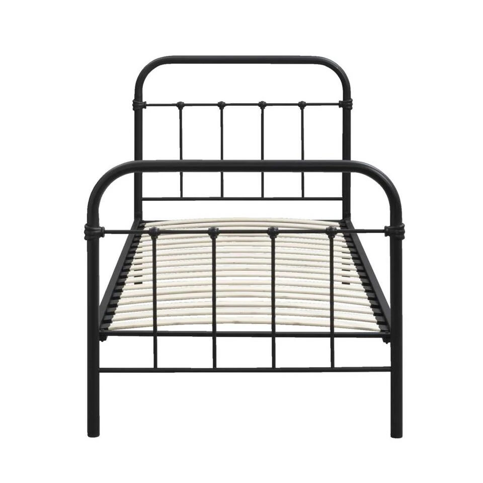 Bed Anne - Mat Antraciet - 90x200 Cm 2 Bed Anne - Mat Antraciet - 90x200 Cm - Afbeelding 2