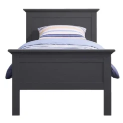 Bed Amber - Antraciet - 90x200 Cm