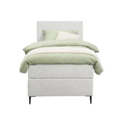 Boxspring Liv Egaal - Ecru - 90x200 Cm - Slanke Poot