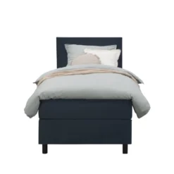 Boxspring Liv Egaal - Blauw - 90x200 Cm - Ronde Poot
