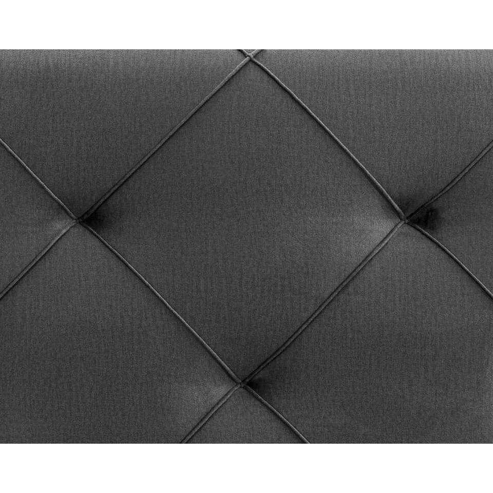 Boxspring Liv Geruit - Grijs - 120x200 Cm - Vierkante Poot 5 Boxspring Liv Geruit - Grijs - 120x200 Cm - Vierkante Poot - Afbeelding 5