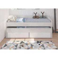 Bed Bo12 Met Onderschuifbed En Lades- Wit -VIDAXL Winkel 19055d49b43e4cb094d40016e3613fa7