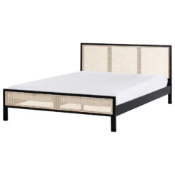 SALERNAS - Tweepersoonsbed - Zwart - 160 X 200 Cm - Dennenhout -VIDAXL Winkel 1d6e2b3d09ee4dd9952cf85ef62ba808