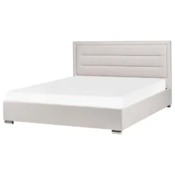 ROUEN - Bed Met Opbergruimte - Lichtbeige - 180 X 200 Cm - Polyester -VIDAXL Winkel 1d9ead076efc4dab8ae2accaeac57ca2