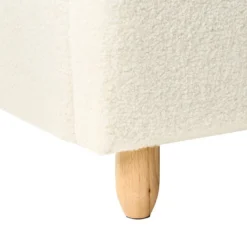 BELLEVUE - Eenpersoonsbed - Gebroken Wit - 90 X 200 Cm - Bouclé -VIDAXL Winkel 1ecba23d739942718e683434b9481832