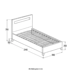 Merkloos HOME DELUXE LED Bed ASTRO Wit 90 X 200 Cm -VIDAXL Winkel 1f4e1397916d43b88ed227330c02c055