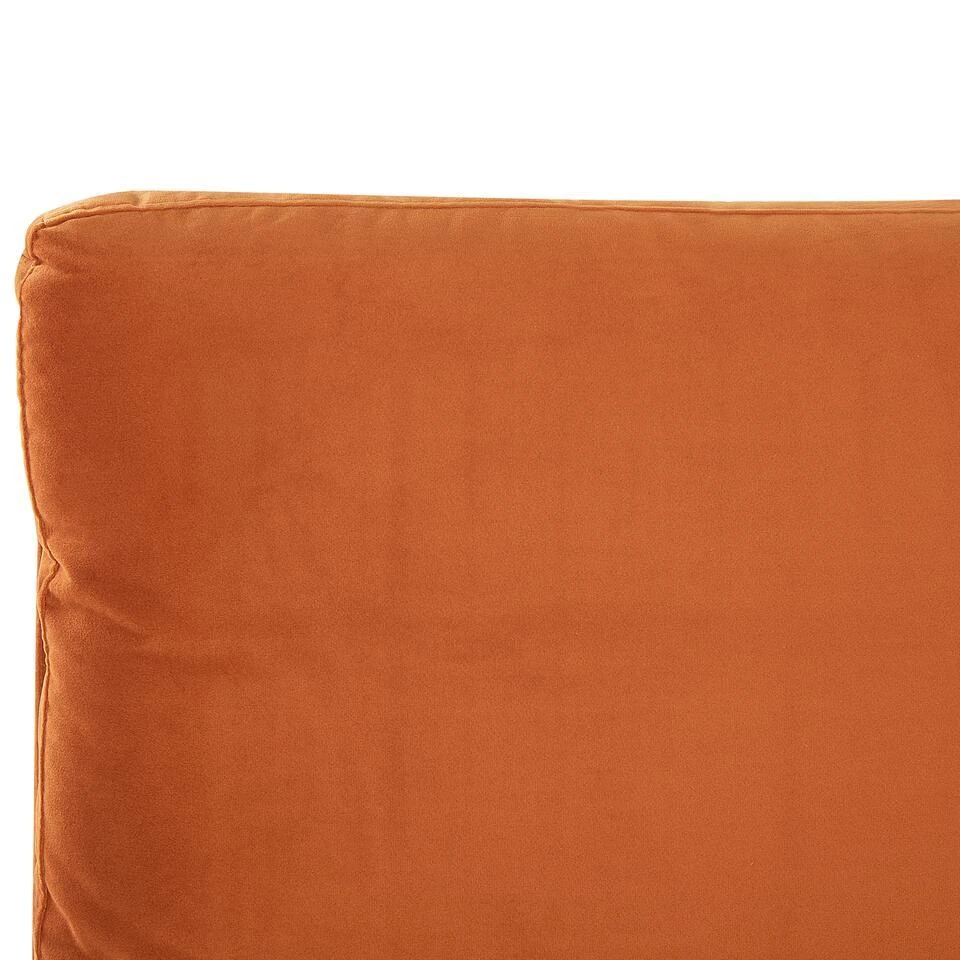 MELLE - Tweepersoonsbed - Oranje - 160 X 200 Cm - Fluweel 11 MELLE - Tweepersoonsbed - Oranje - 160 X 200 Cm - Fluweel - Afbeelding 11