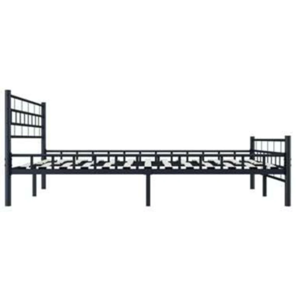 VidaXL - Bed Frame Met Hoofdeinde - Zwart - Staal - 140x200 Cm 7 VidaXL - Bed Frame Met Hoofdeinde - Zwart - Staal - 140x200 Cm - Afbeelding 7