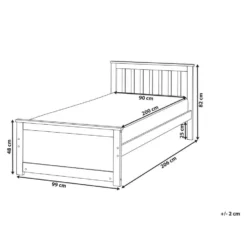 OLENDON - Eenpersoonsbed - Lichtbruin - 90 X 200 Cm - Dennenhout -VIDAXL Winkel 3f56696fe0924401914a84f739c0d854