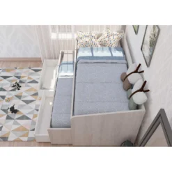 Bed Bo12 Met Onderschuifbed En Lades- Wit -VIDAXL Winkel 40f9324e8484447e82d210c3408b0a3d