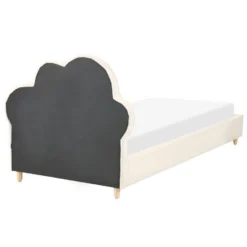 BELLEVUE - Eenpersoonsbed - Lichtbeige - 90 X 200 Cm - Fluweel -VIDAXL Winkel 4227ee797ffe4cd29791c72b601face4