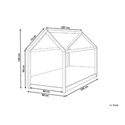 TOSSE - Kinderbed - Wit - 90 X 200 Cm - Hout -VIDAXL Winkel 43a177d5981745ad837ee04618f258bb