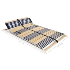VidaXL - Bedbodem - Multikleur - Hout - 140 X 200 Cm -VIDAXL Winkel 4b6d69703d6743f289356afb545f1e66