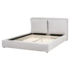 BAJONNA - Tweepersoonsbed - Lichtgrijs - 160 X 200 Cm - Stof -VIDAXL Winkel 50f106fbf73741a6985908f96333325e