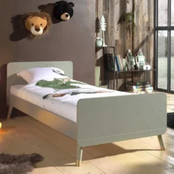 Bed Billy 90x200 - Olijfgroen -VIDAXL Winkel 60c57d62f89549f4a7e893f5a59a49ae