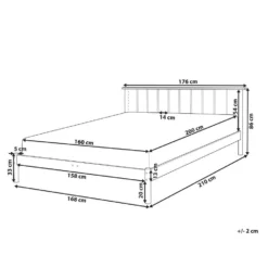 BARRET II - Tweepersoonsbed - Lichtbruin - 160 X 200 Cm - Dennenhout -VIDAXL Winkel 67acb5875f5a477d8f22ba702d58e531