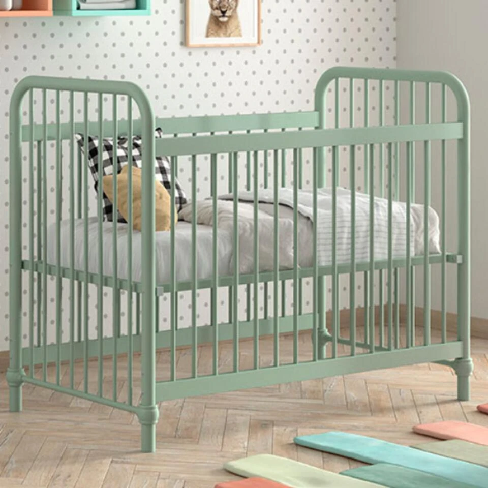 Vipack Babybed Bronxx - 60x120cm - Olijfgroen 3 Vipack Babybed Bronxx - 60x120cm - Olijfgroen - Afbeelding 3
