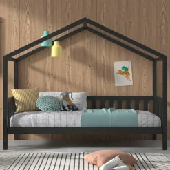 Bedhuisje Dallas 90x200 - Antraciet -VIDAXL Winkel 75369d66d0014080b70bda57a7057645