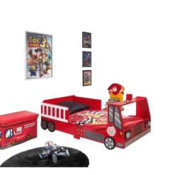 Vipack Peuterbed Brandweer Auto - Rood - 77x148 Cm -VIDAXL Winkel 81007155 0100