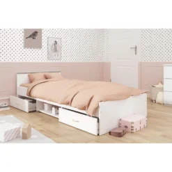 Bed Natan Incl. Lades - Wit - 90x200 Cm -VIDAXL Winkel 81008998 1500