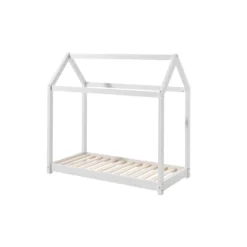 Vipack Peuterbed Huisje Cabane - Wit - 70x140 Cm