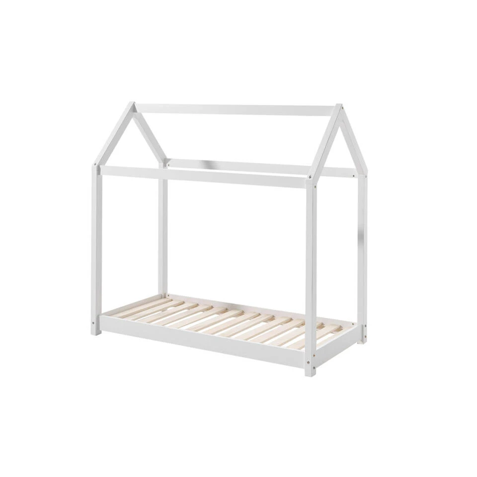 Vipack Peuterbed Huisje Cabane - Wit - 70x140 Cm 1 Vipack Peuterbed Huisje Cabane - Wit - 70x140 Cm