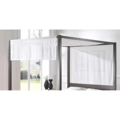 Vipack Canvas Pino Hemelbed - Wit - 205x135x195 Cm