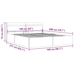 VidaXL - Bed Met Opbergruimte En LED - Cappuccino - Kunstleer - 160x200 Cm -VIDAXL Winkel 88237eeecdbe4a3ab5d72a1c89cb9139