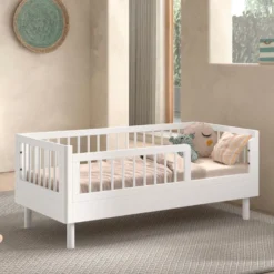 Peuterbed Forrest 70x140cm - Massief Beukenhout - Wit -VIDAXL Winkel 89bb915cbf454b90a6809ff060216969