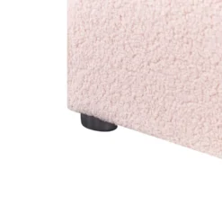 DINAN - Eenpersoonsbed - Roze - 90 X 200 Cm - Bouclé -VIDAXL Winkel 8f9f0be53cf6461789f4db376e468b77