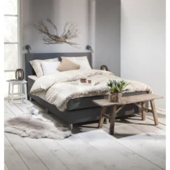 Boxcombinatie Alta 5-delig - Donkergrijs - 140x200cm -VIDAXL Winkel 90102095 0200