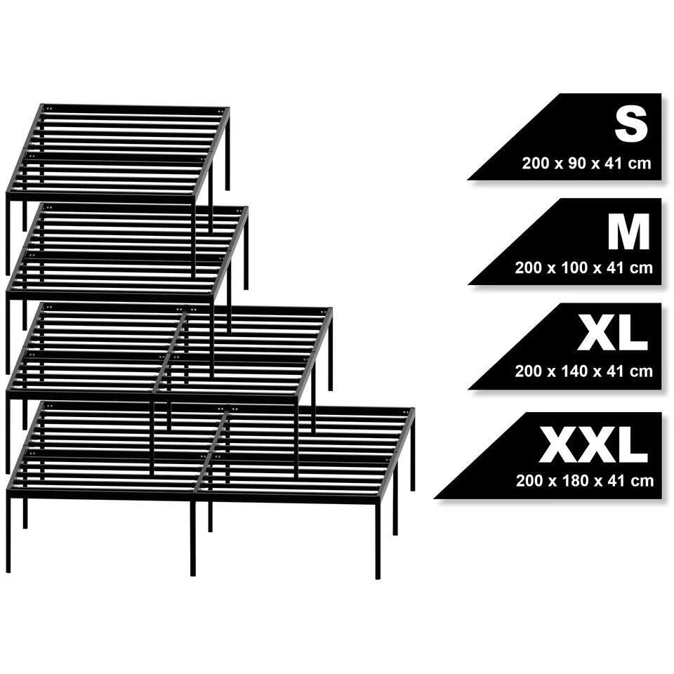 CLP Bed Hamlin 41x90x200 Cm - Zwart 5 CLP Bed Hamlin 41x90x200 Cm - Zwart - Afbeelding 5