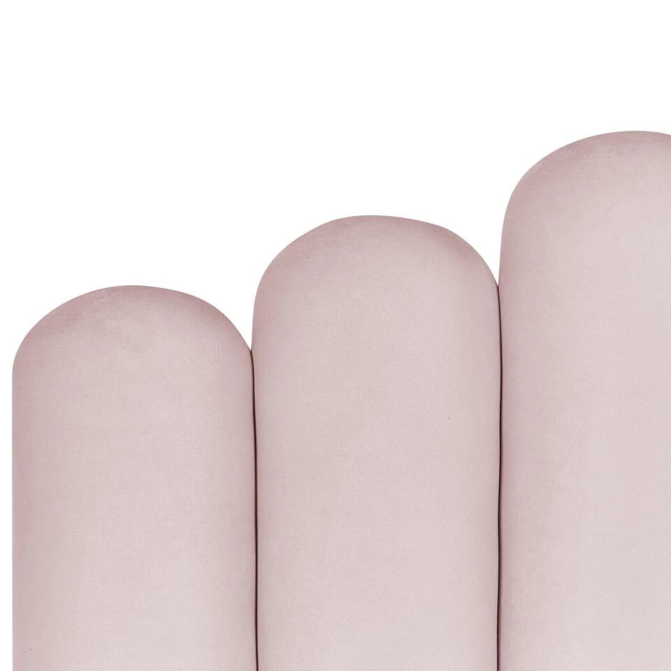 VINCENNES - Bed Met Opbergruimte - Roze - 180 X 200 Cm - Fluweel 10 VINCENNES - Bed Met Opbergruimte - Roze - 180 X 200 Cm - Fluweel - Afbeelding 10