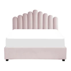 VINCENNES - Bed Met Opbergruimte - Roze - 160 X 200 Cm - Fluweel -VIDAXL Winkel a305aee7b32f49c789b5b921bd73712f