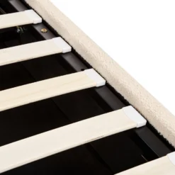 LAVAUR - Bed Met Opbergruimte - Beige - 160 X 200 Cm - Bouclé -VIDAXL Winkel a3adf610c535474abf85313577a8ed1b