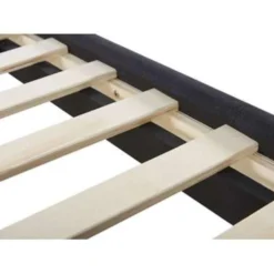 AMBASSADOR - Tweepersoonsbed - Zwart - 140 X 200 Cm - Chenille -VIDAXL Winkel a60b9f02b58f457a860030d8d57d85d7