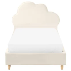 BELLEVUE - Eenpersoonsbed - Lichtbeige - 90 X 200 Cm - Fluweel -VIDAXL Winkel ab043c9cb60346e3bf91f17d1674f59b