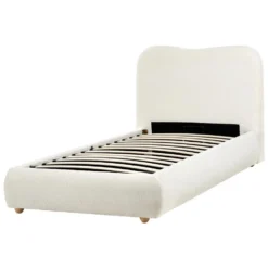 BLAGNAC - Bed Met Opbergruimte - Gebroken Wit - 90 X 200 Cm - Bouclé -VIDAXL Winkel bc0d6c1ab2f546c7b4b64259085433b9