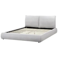 VINAY - Tweepersoonsbed - Grijs - 160 X 200 Cm - Polyester -VIDAXL Winkel cdb3a5d6f00b4c66998483533ab3fc2e