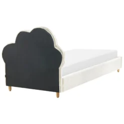 BELLEVUE - Eenpersoonsbed - Gebroken Wit - 90 X 200 Cm - Bouclé -VIDAXL Winkel d08edf5764d24033b43cd8170de3c89e