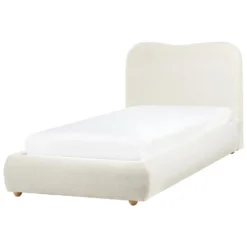 BLAGNAC - Bed Met Opbergruimte - Gebroken Wit - 90 X 200 Cm - Bouclé -VIDAXL Winkel d10643c521f345069925a089c6d56c9a
